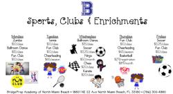 Sports, Clubs and Enrichment Offerings
